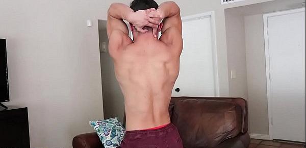  Fit Ripped Teen Jerks And Cums